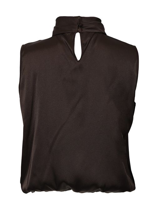 Top in raso fluido con pieghe D. Exterior | 6170320WEN